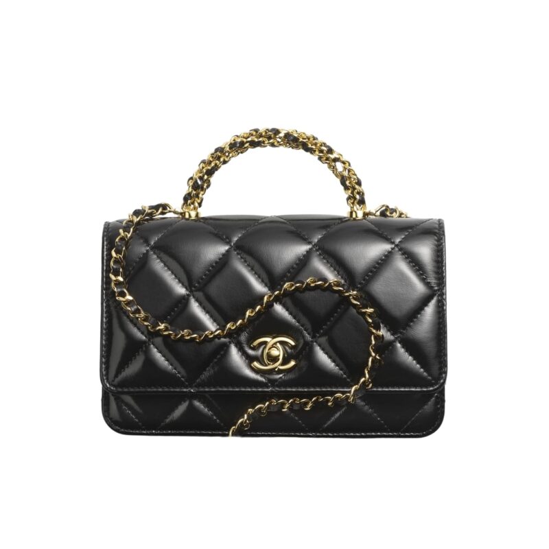 CHANEL WALLET ON CHAIN BLACK 20CM AP4166 B17675 94305