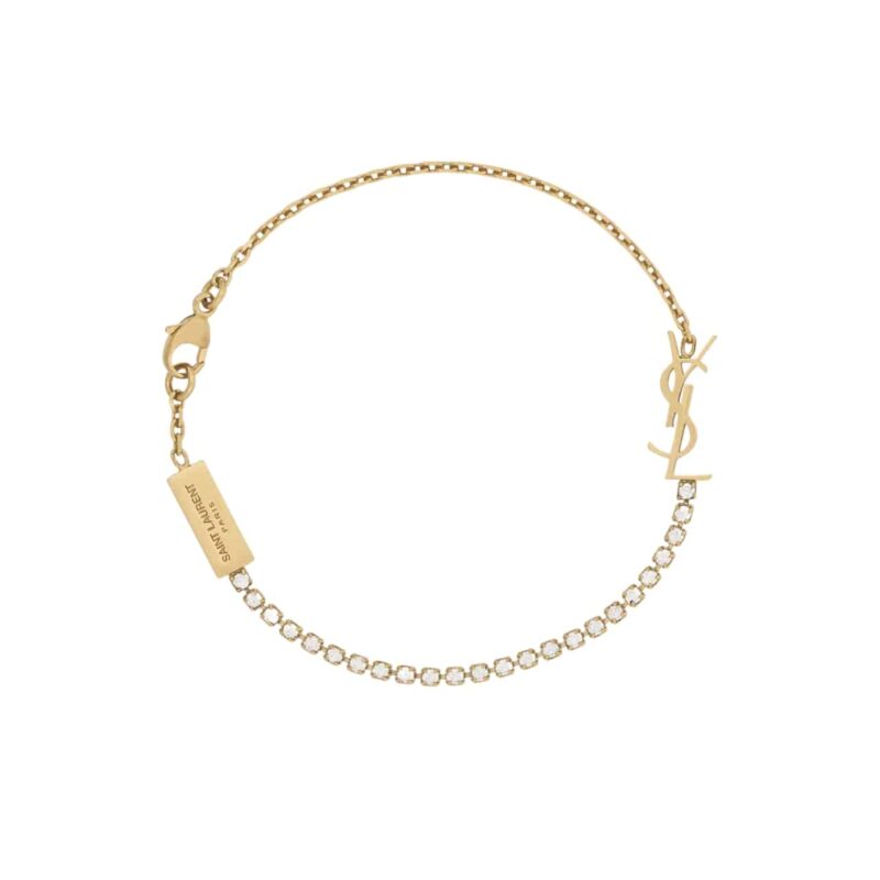 SAINT LAURENT CASSANDRE CHARM BRACELET GOLD 712345Y15268066