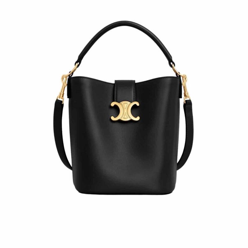 CELINE SMALL LOUISE BAG IN SMOOTH BLACK 15CM 119173FX9 38NO
