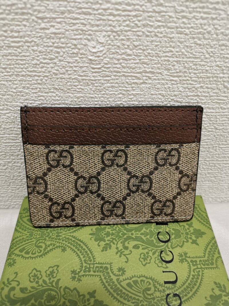 Alternative view of GUCCI OPHIDIA CARD CASE DARK BROWN 9CM