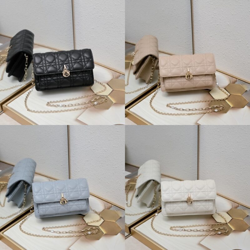 Alternative view of DIOR MY DIOR DAILY POUCH WITH CHAIN SAND COLORED CANNAGE 19CM S0937ONMJ M116