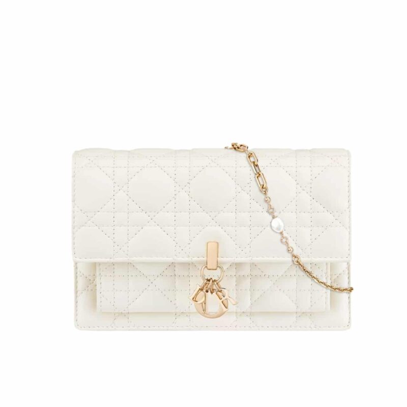 DIOR MY DIOR DAILY POUCH WITH CHAIN LATTE CANNAGE 19CM S0937ONMJ M030