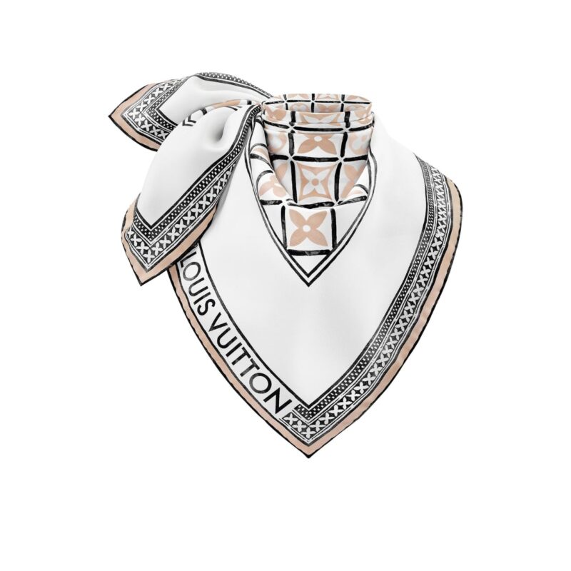 LOUIS VUITTON MONOGRAM FLOWER TILE IN BEIGE 70CM