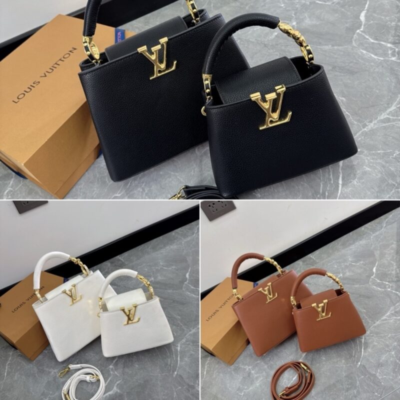 Alternative view of LOUIS VUITTON CAPUCINES BB BLACK 27CM M24698