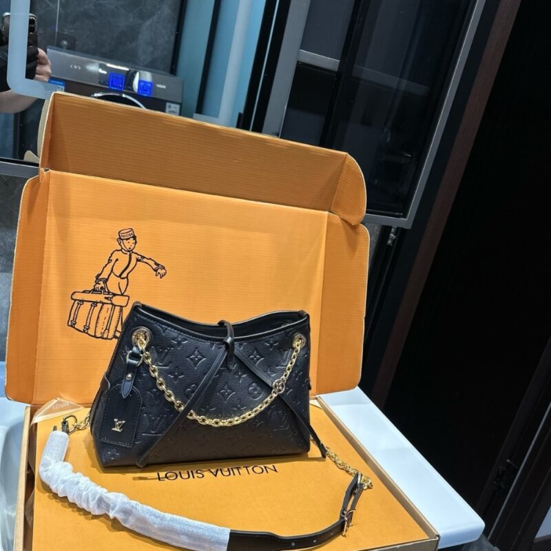 Alternative view of LOUIS VUITTON CARRYALL BB BAG MONOGRAM BLACK 26CM