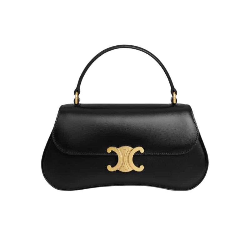 CELINE TEEN CELINE LOLA IN SHINY BLACK 23CM 119533BF4 38NO