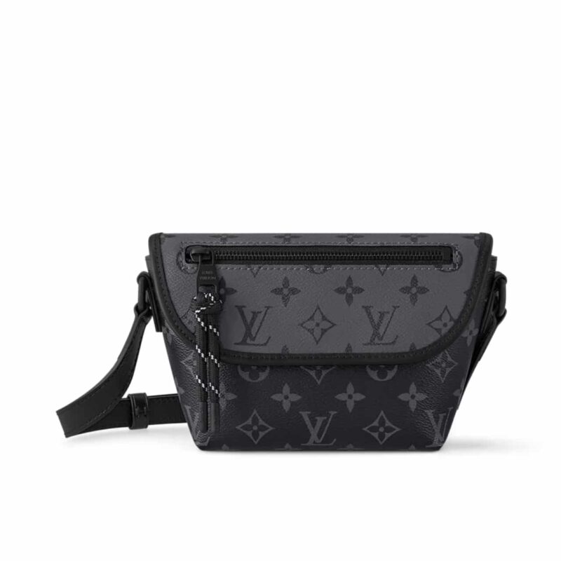 LOUIS VUITTON PULSE WEARABLE WALLET MONOGRAM ECLIPSE CANVAS 15CM M12806