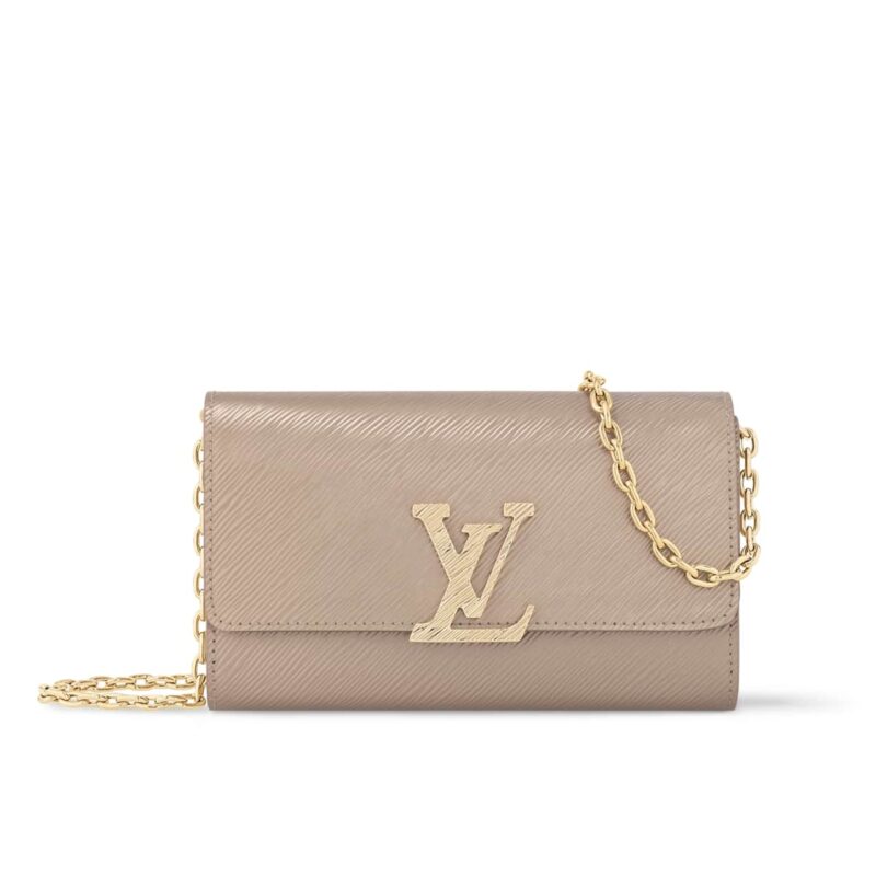 LOUIS VUITTON POCHETTE LOUISE BAG CHAMPAGNE 22CM M12789
