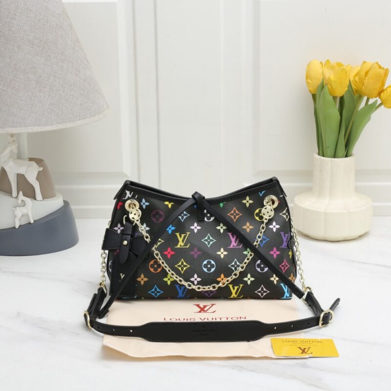 Alternative view of LOUIS VUITTON CARRYALL BB BAG MONOGRAM MULTICOLORE NOIR  26CM