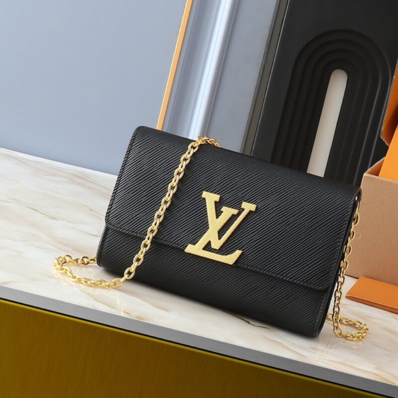 Alternative view of LOUIS VUITTON POCHETTE LOUISE BAG BLACK 22CM M23756