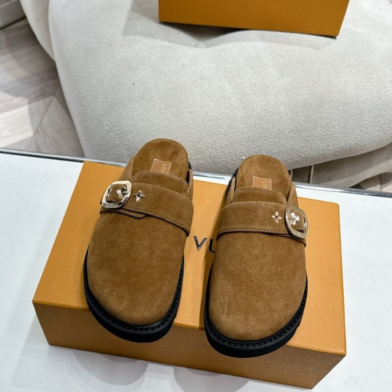 Alternative view of LOUIS VUITTON COSY FLAT COMFORT CLOG TOBACCO BROWN 1AGVPD