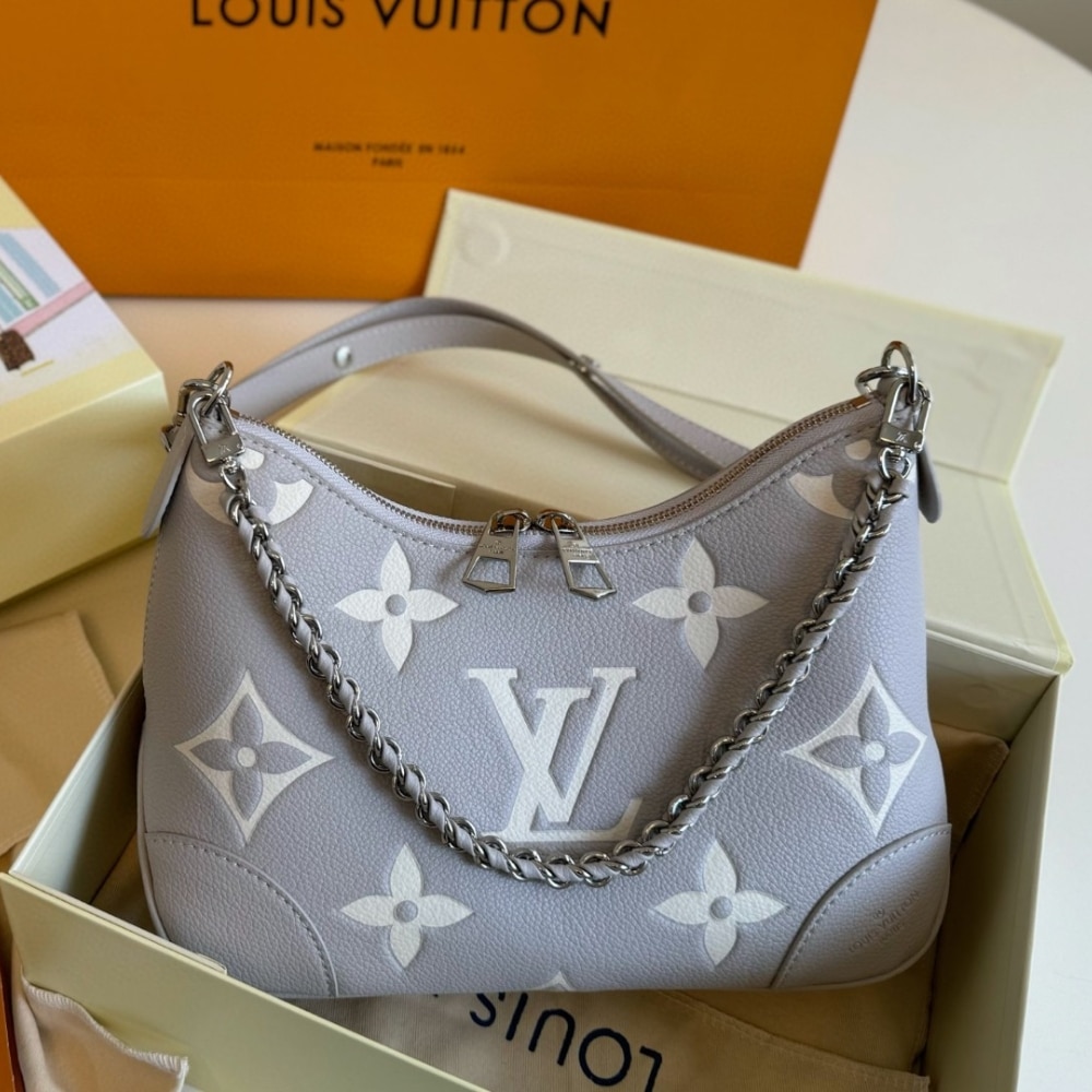 LOUIS VUITTON BOULOGNE BICOLOR MONOGRAM EMPREINTE LEATHER QUARTZ 27CM M14211 - Image 2