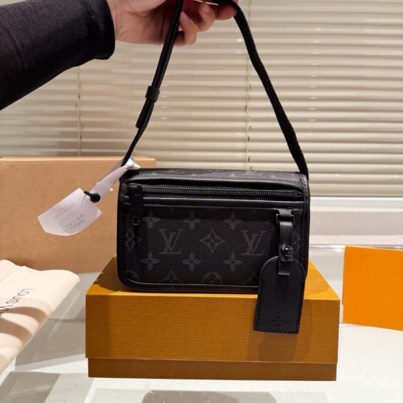 Alternative view of LOUIS VUITTON BOSPHORE WEARABLE WALLET MONOGRAM ECLIPSE CANVAS BLACK 19CM M12599