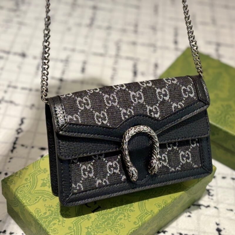 Alternative view of GUCCI DIONYSUS SUPER MINI LEATHER BLACK 16CM