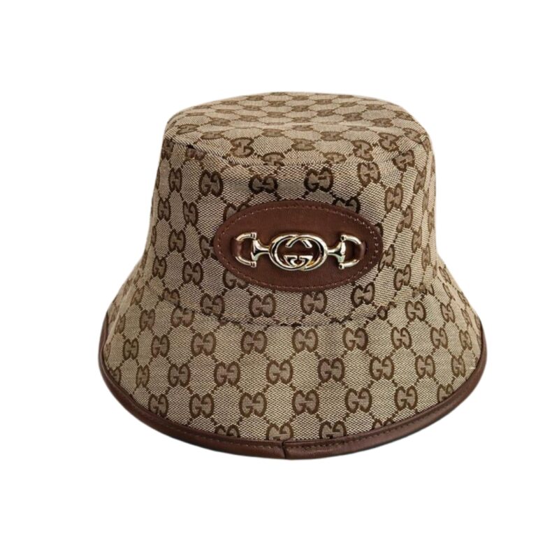 GUCCI GG HORSEBIT BUCKET HAT BEIGE