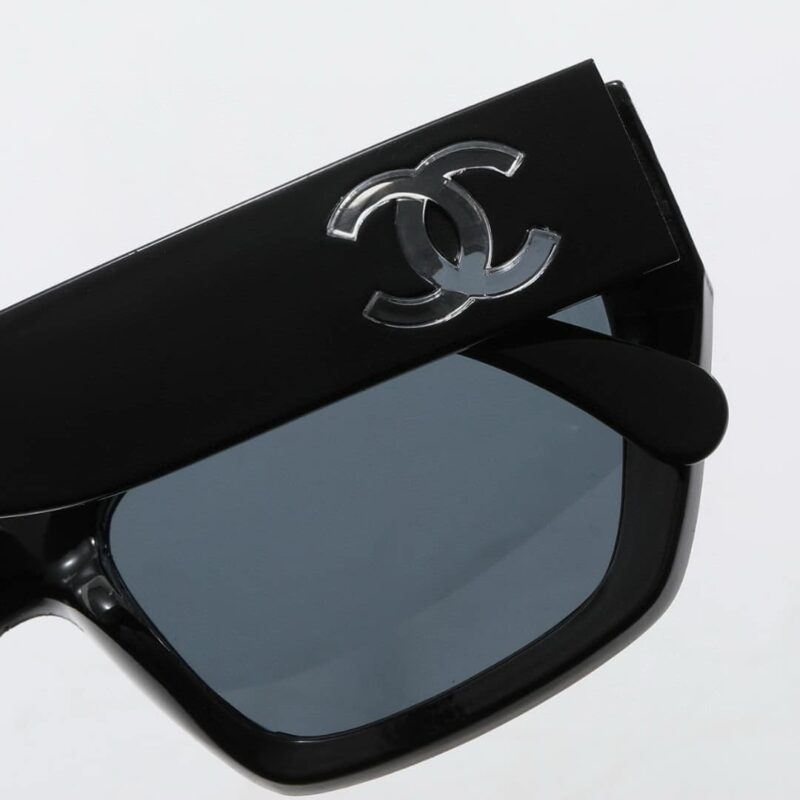 Alternative view of CHANEL CAT EYE SUNGLASSES ACETATE AND NYLON BLACK