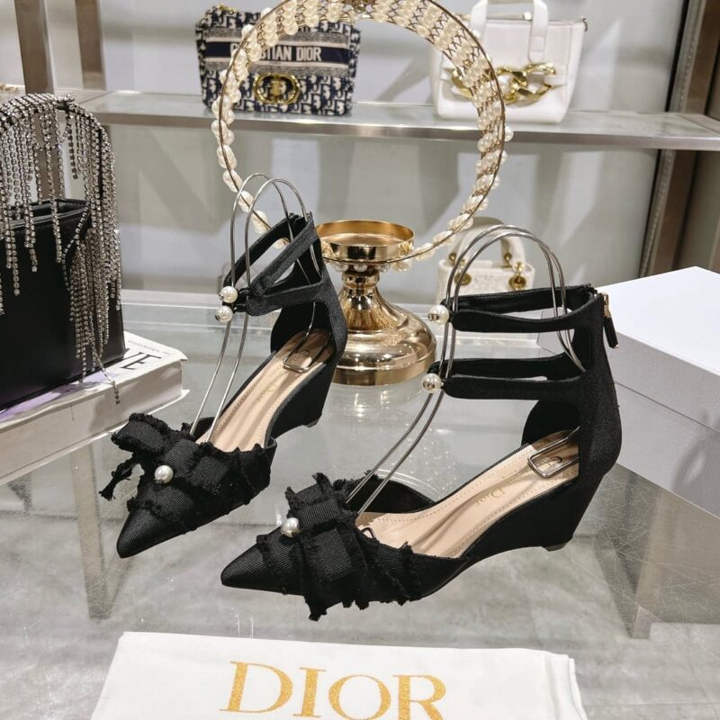 Alternative view of DIOR ADIORABLE WEDGE PUMP BLACK KCV291GGN S900