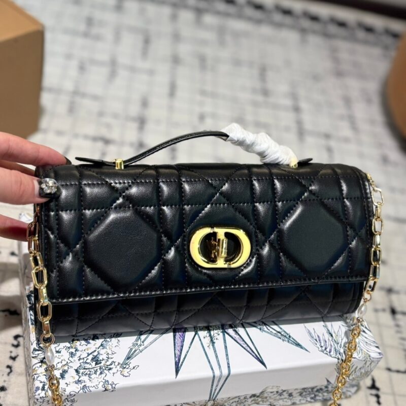 Alternative view of DIOR MISS CARO TOP HANDLE POUCH BLACK 24CM S5221UHAG M900