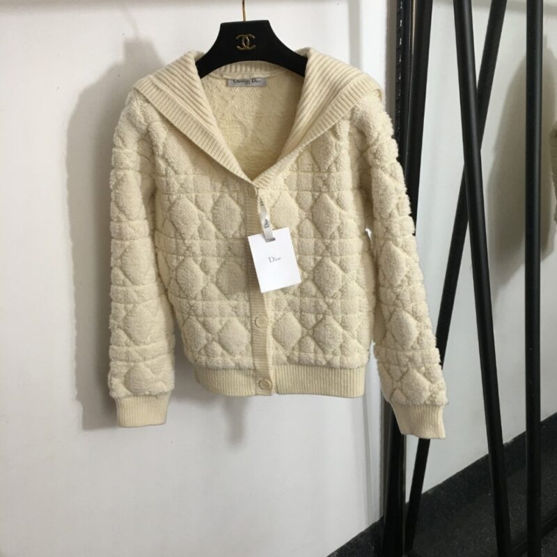 Alternative view of DIOR CANNAGE CARDIGAN ECRU 514G14A3400 X0200
