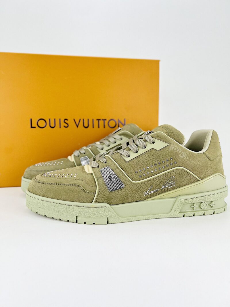 Alternative view of LOUIS VUITTON LV TRAINER SNEAKER GREEN 1ADHA1