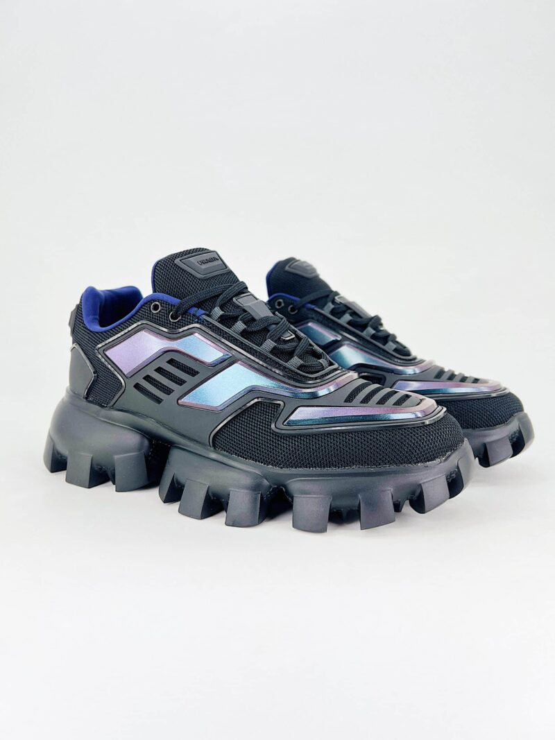 Alternative view of PRADA CLOUDBUST THUNDER LOW TOP SNEAKERS IN FABRIC IRIDESCENT