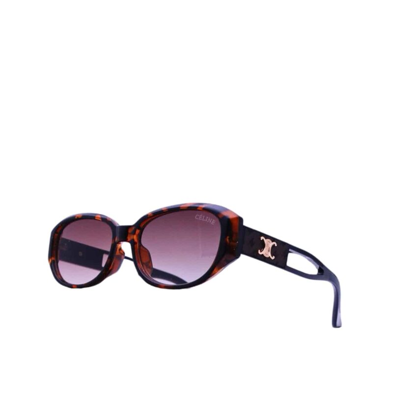 CELINE TRIOMPHE HOLE PUNCH SUNGLASSES LEOPARD