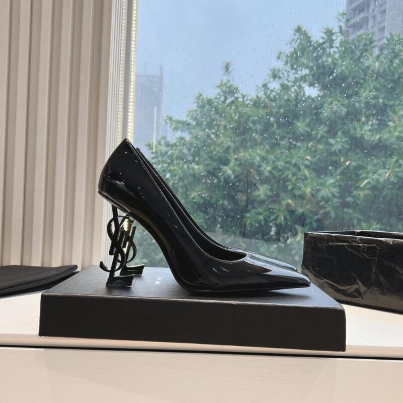 Alternative view of SAINT LAURENT OPYUM PUMPS IN ALL BLACK 4720110NPVV1000