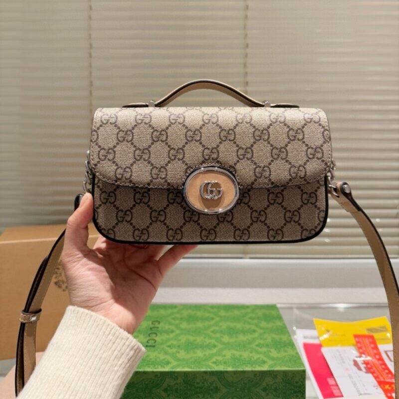 Alternative view of GUCCI PETITE GG MINI SHOULDER BAG BEIGE 21CM 739722 FACJP 9769