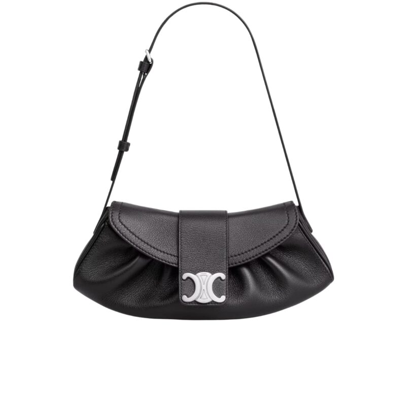 CELINE TEEN POLLY BAG IN BLACK 30CM 119883DPJ 38OG