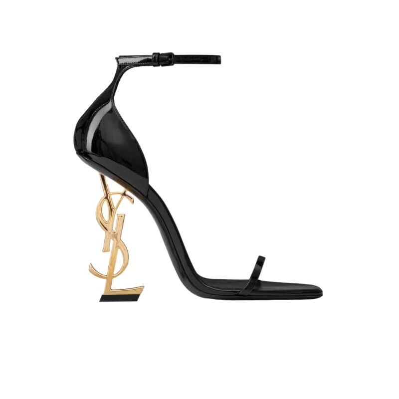 SAINT LAURENT OPYUM SANDALS IN BLACK 5576620NPKK1000