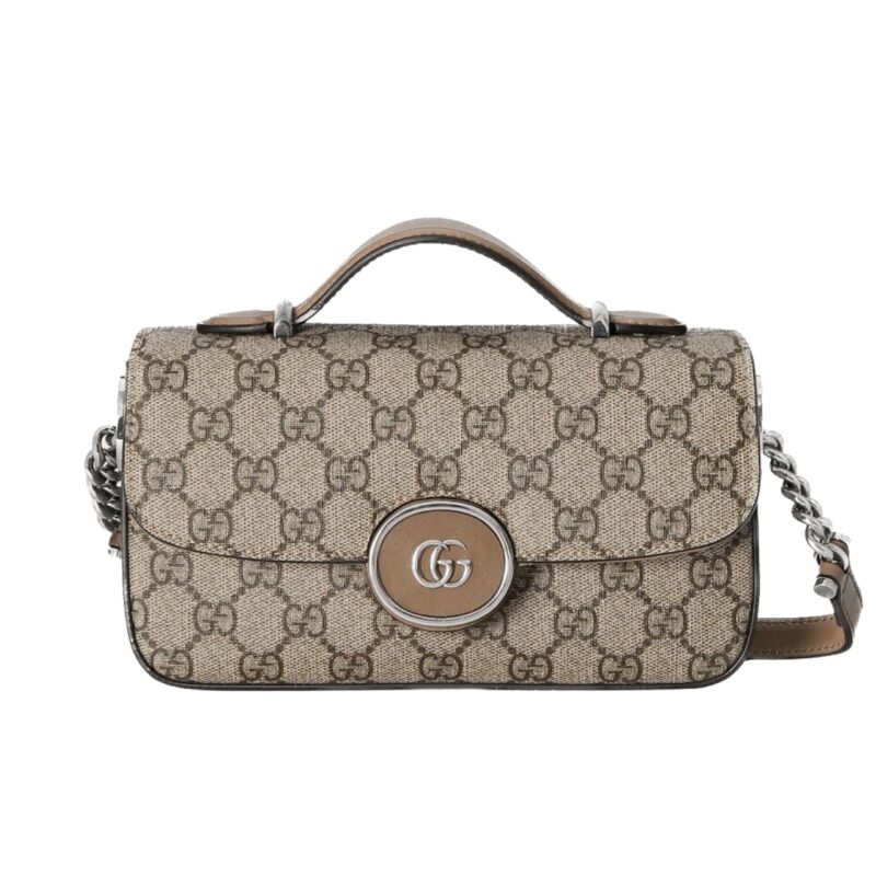 GUCCI PETITE GG MINI SHOULDER BAG BEIGE 21CM 739722 FACJP 9769