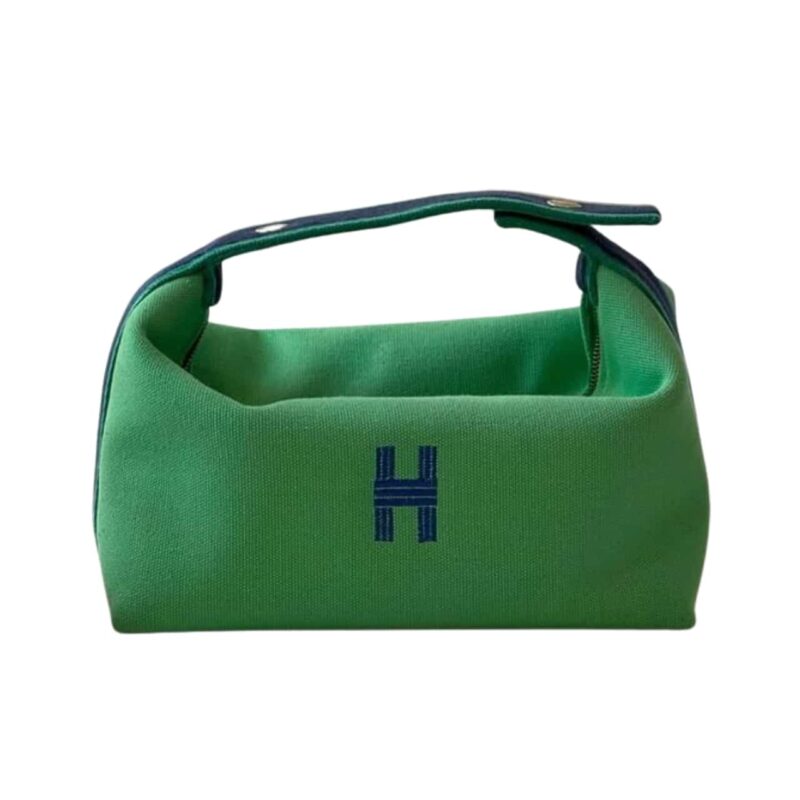HERMES BRIDE A BRACE CASE GREEN 25CM