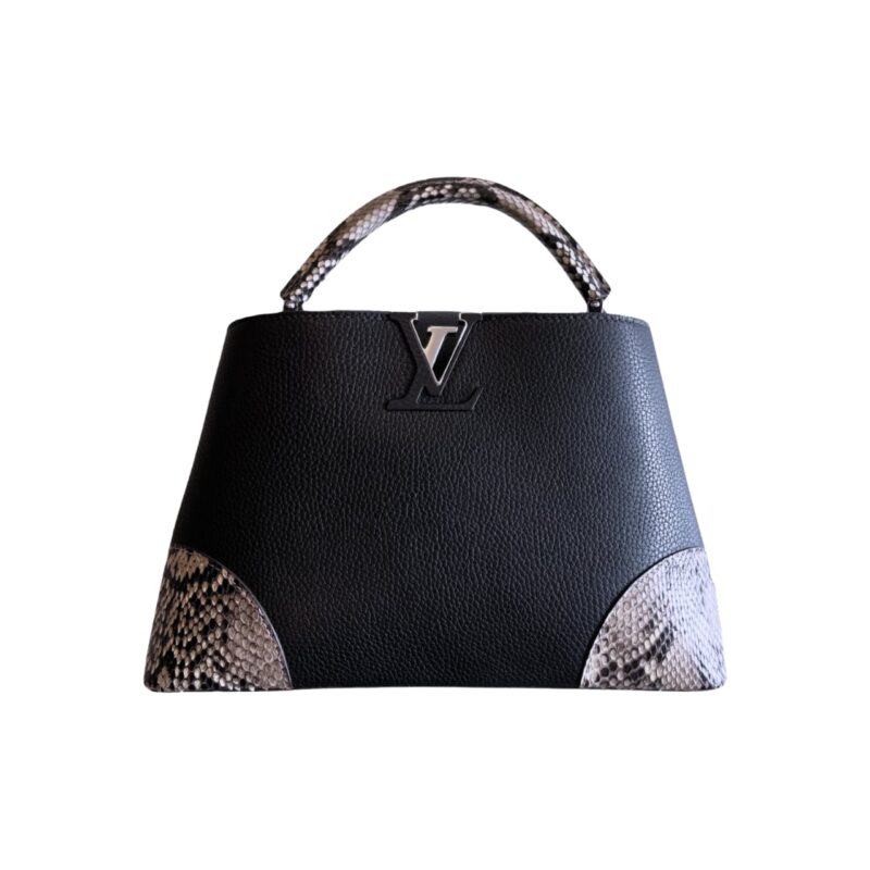 LOUIS VUITTON CAPUCINES PYTHON HANDBAG 27CM