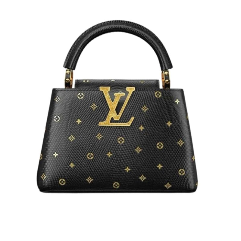 LOUIS VUITTON CAPUCINES MINI BLACK 20CM