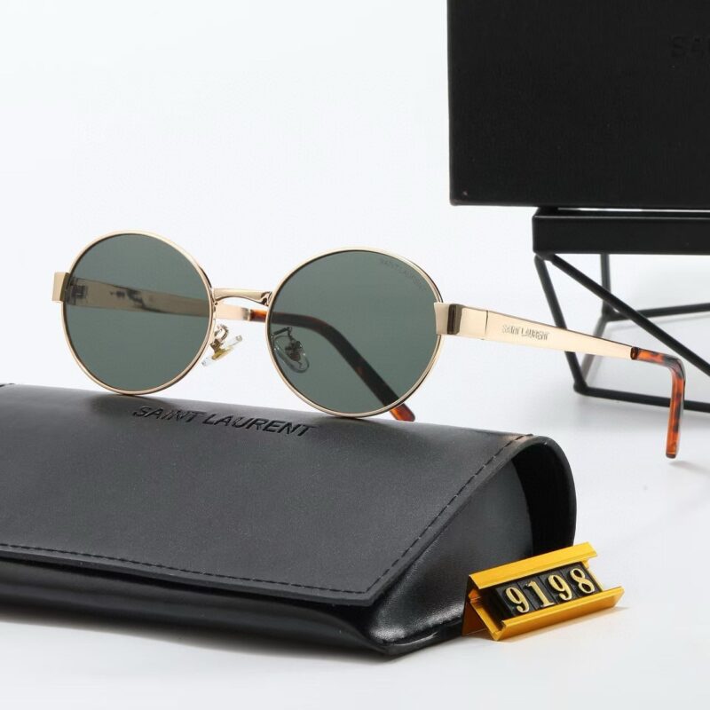Alternative view of SAINT LAURENT SL 692 LIGHT GOLD AND GREEN 779851Y99028002