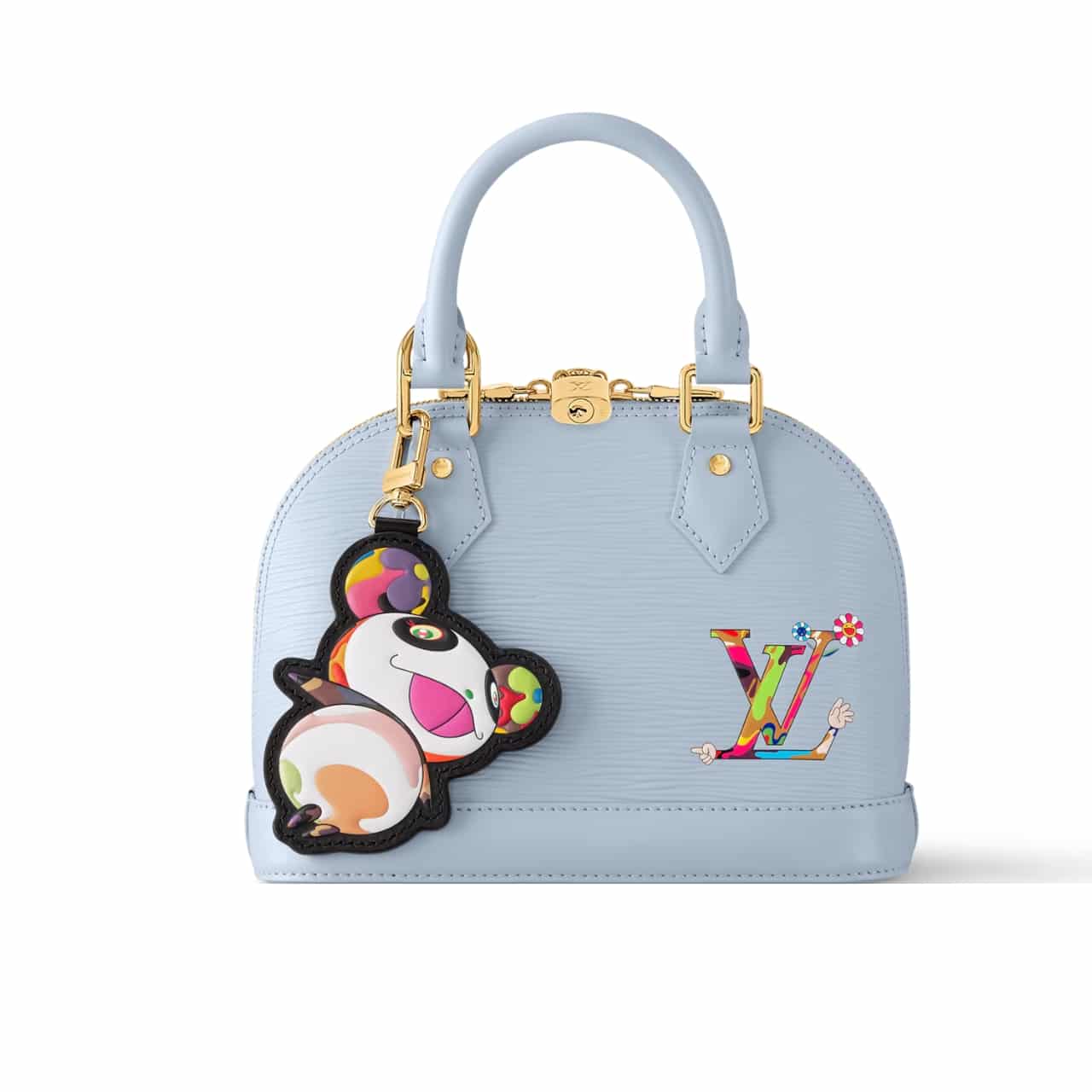 LOUIS VUITTON X MURAKAMI ALMA BB WASHED BLUE 23CM M14197