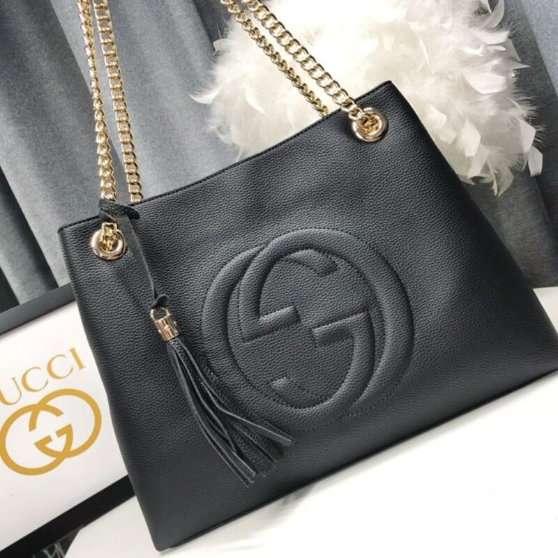 Alternative view of GUCCI SOHO SHOULDER BAG BLACK 38CM