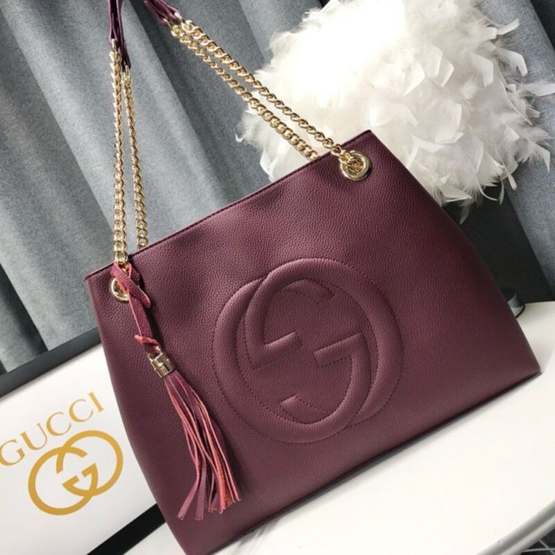 Alternative view of GUCCI SOHO SHOULDER BAG DARK RED 38CM