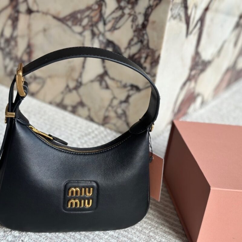 Alternative view of MIUMIU HOBO BAG BLACK 23CM