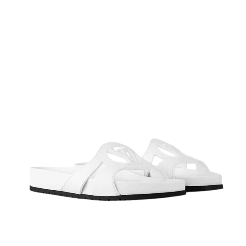 LOUIS VUITTON ISOLA FLAT COMFORT MULE WHITE 1ACPB9