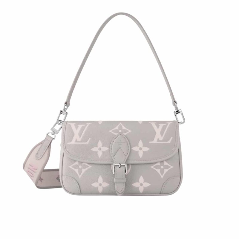 LOUIS VUITTON DIANE MONOGRAM EMPREINTE BRUME AND QUARTZ 25CM M14214