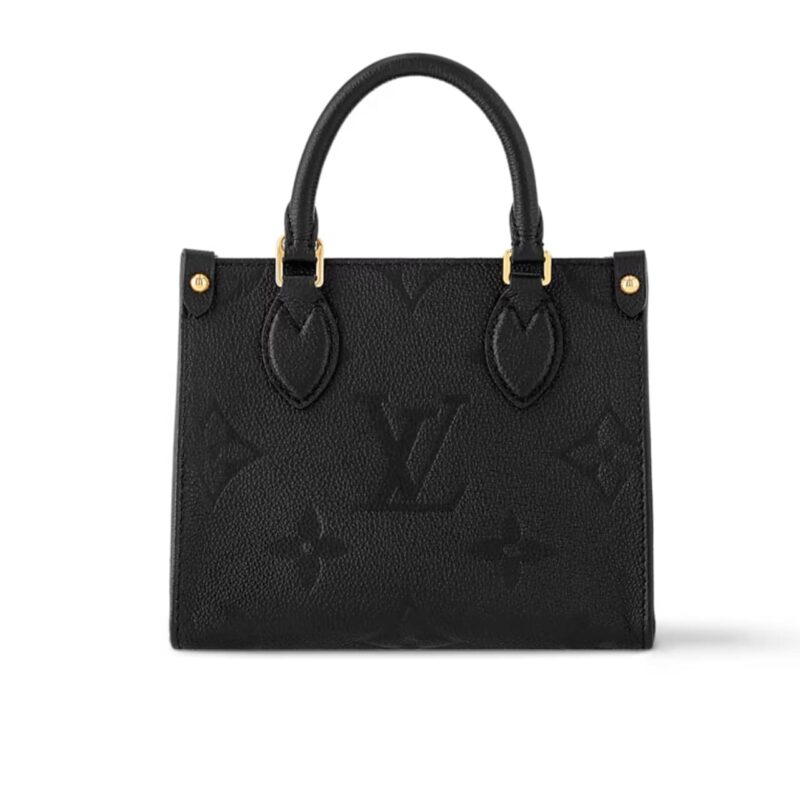 LOUIS VUITTON ONTHEGO BB MONOGRAM EMPREINTE BLACK 18CM M46993