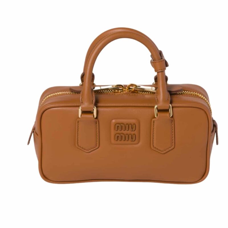 MIUMIU ARCADIE BAG COGNAC 22CM  5BB142 ACR3 F0046 V OON