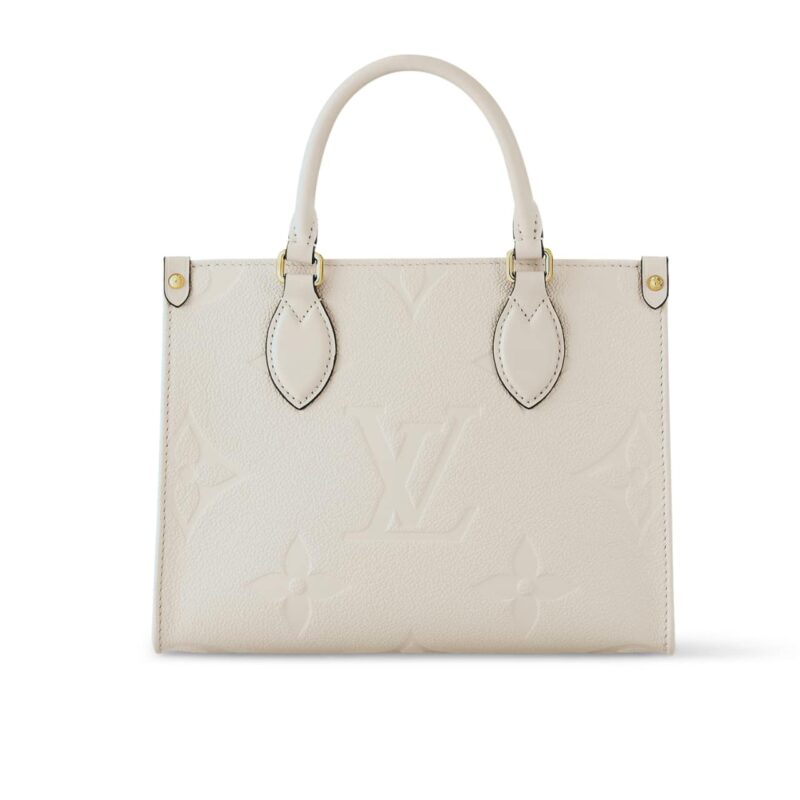 LOUIS VUITTON ONTHEGO BB MONOGRAM EMPREINTE WHITE 18CM