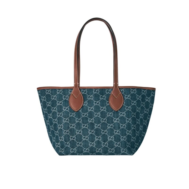GUCCI TOTISSIMA SMALL TOTE BAG DENIM DARK BLUE 22CM 820496 FAECC 4243