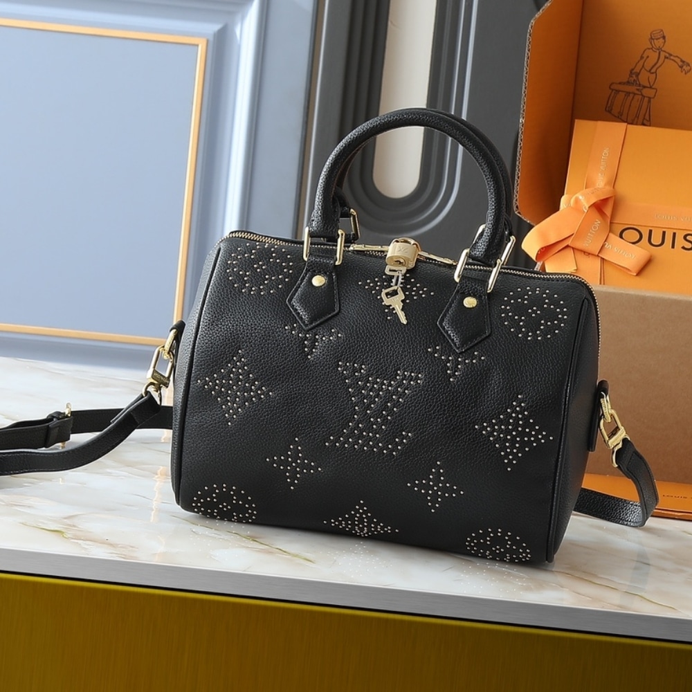 LOUIS VUITTON SPEEDY BANDOULIÈRE 25 BLACK 25CM M46736 - Image 2