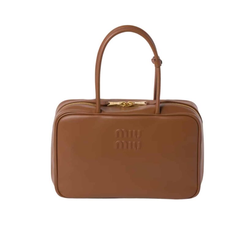 MIUMIU BEAU BAG COGNAC 34CM 5BB117 2CRW F0046 V MON