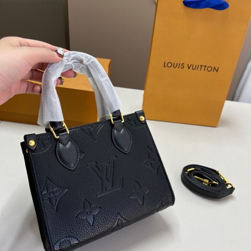 Alternative view of LOUIS VUITTON ONTHEGO BB MONOGRAM EMPREINTE BLACK 18CM M46993