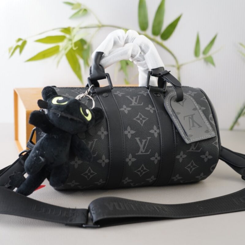 Alternative view of LOUIS VUITTON KEEPALL BANDOULIÈRE 25 MONOGRAM ECLIPSE BLACK 24CM M46271