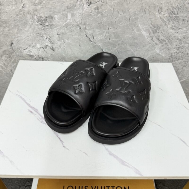 Alternative view of LOUIS VUITTON MIAMI MULE MONOGRAM EMBOSSED SYNTHETIC BLACK 1ADGFE